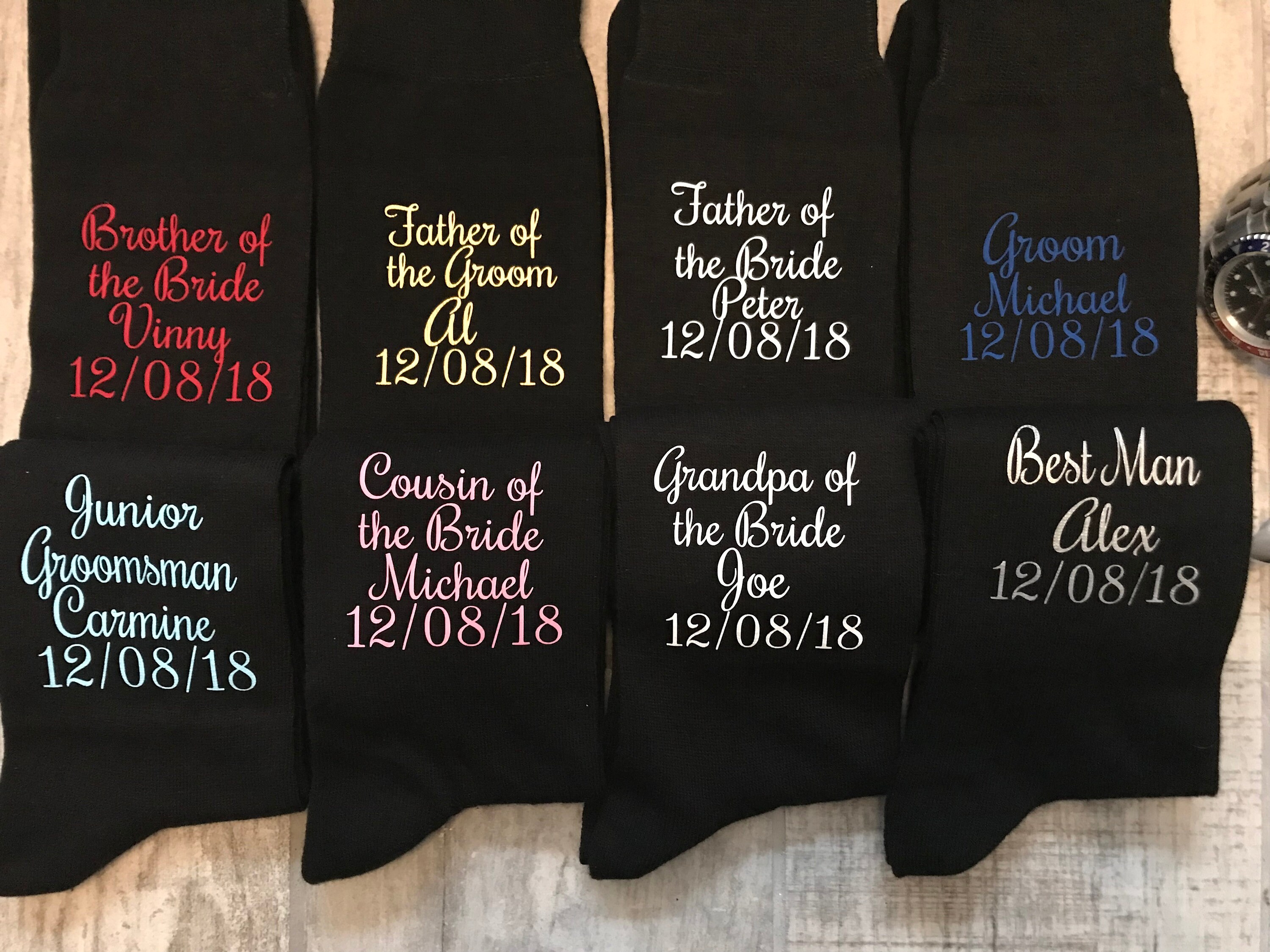 Image of Black Best Man Socks
