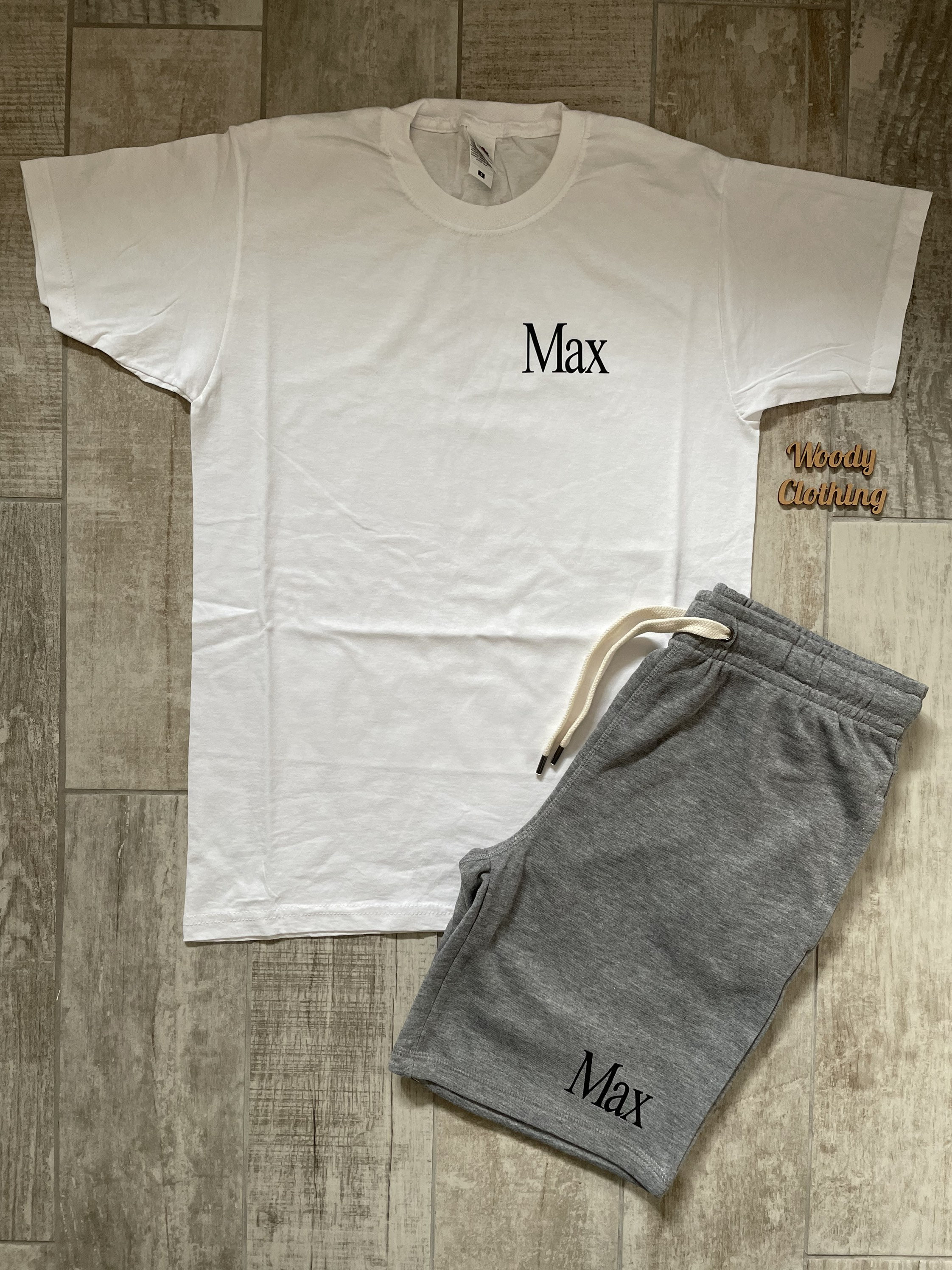 Mens Loungewear Shorts Set Personalised With Initials Etsy UK