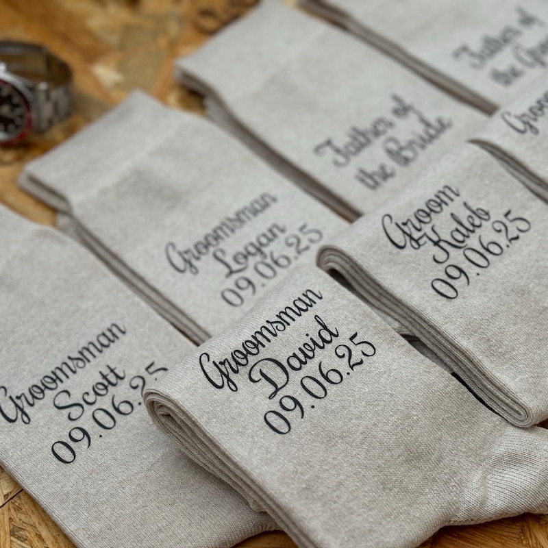 Groomsmen Socks - Etsy