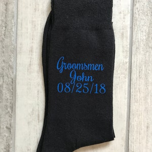Black groom socks image 10