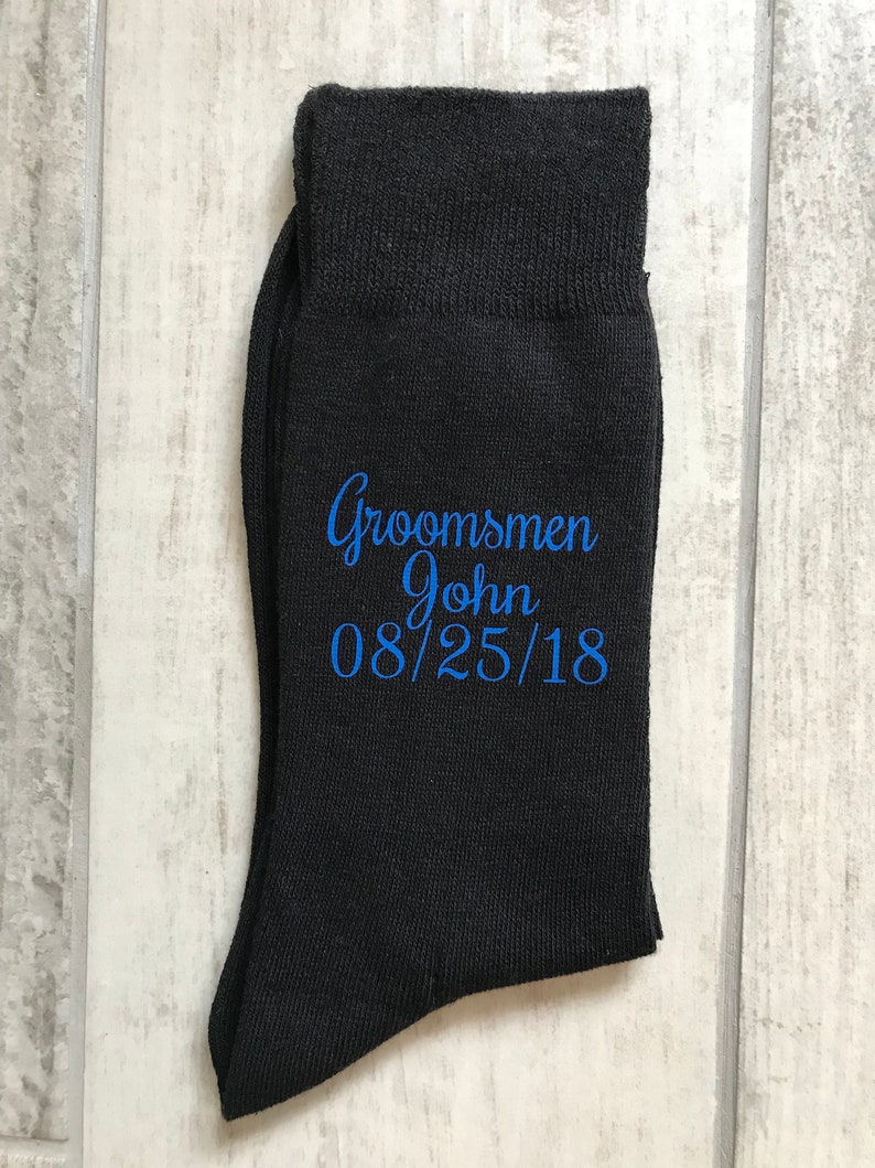 Black groom socks image 10