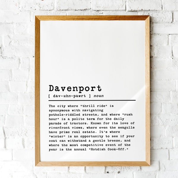 Davenport Print Etsy