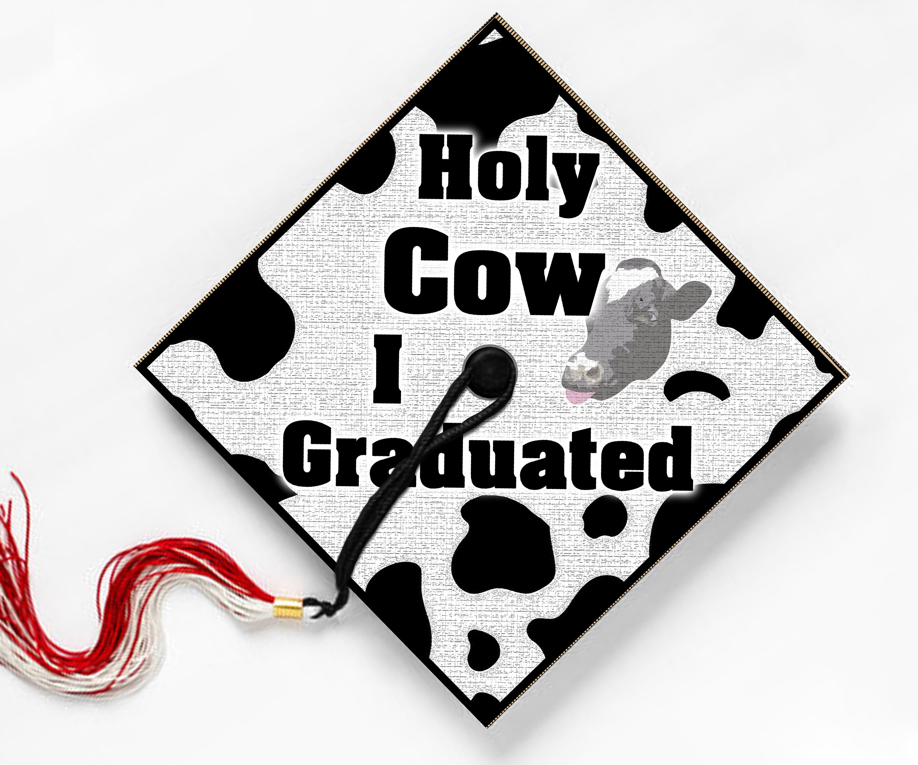 Holy Cow I Graduated Graduation Cap Topper Grad Gift - Etsy