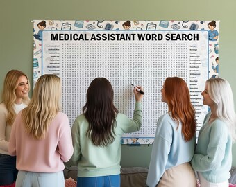 Medical Assistant Word Search Game, Word Find Poster Puzzle, Gathering Activity, Multiple Sizes