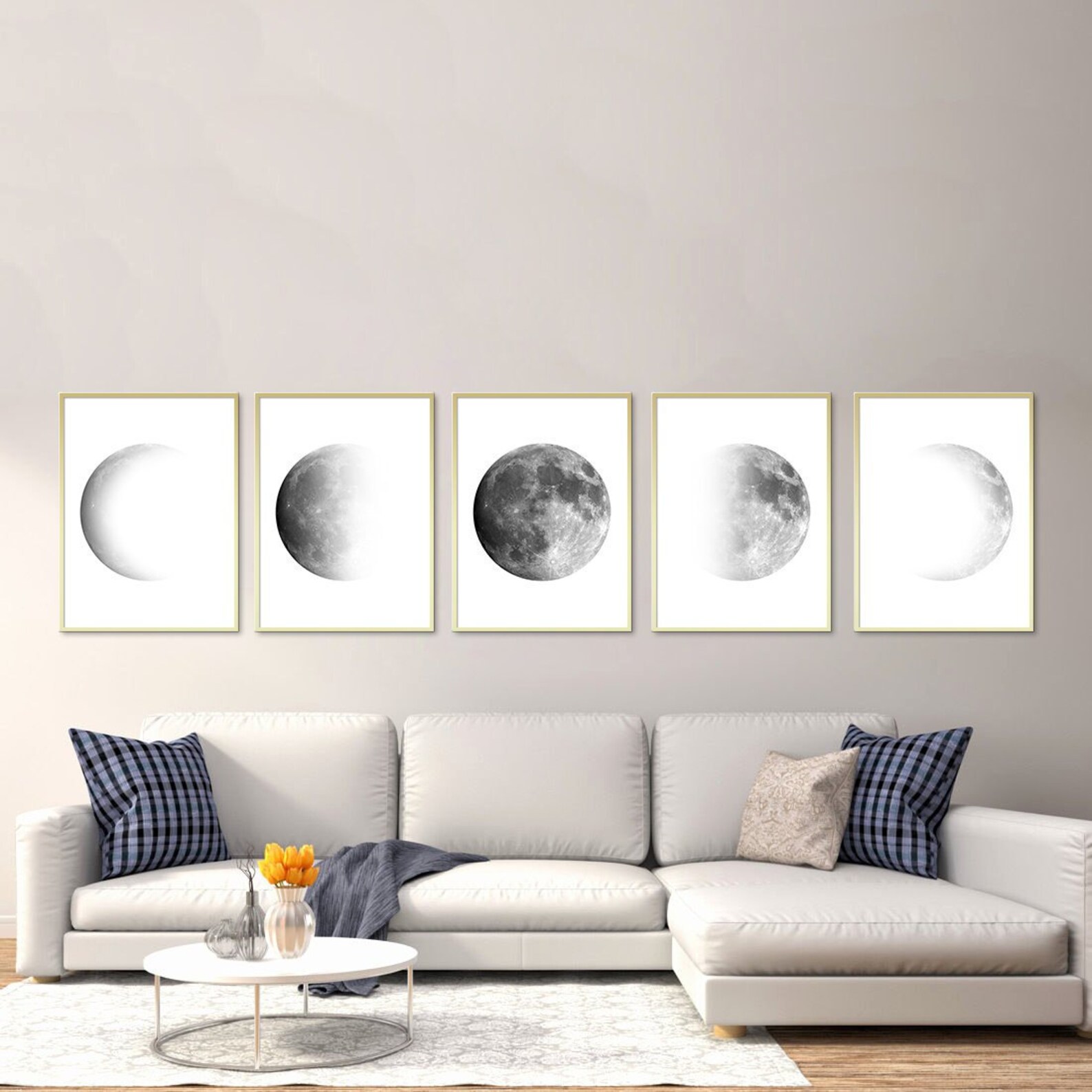 Moon Phase Poster Set