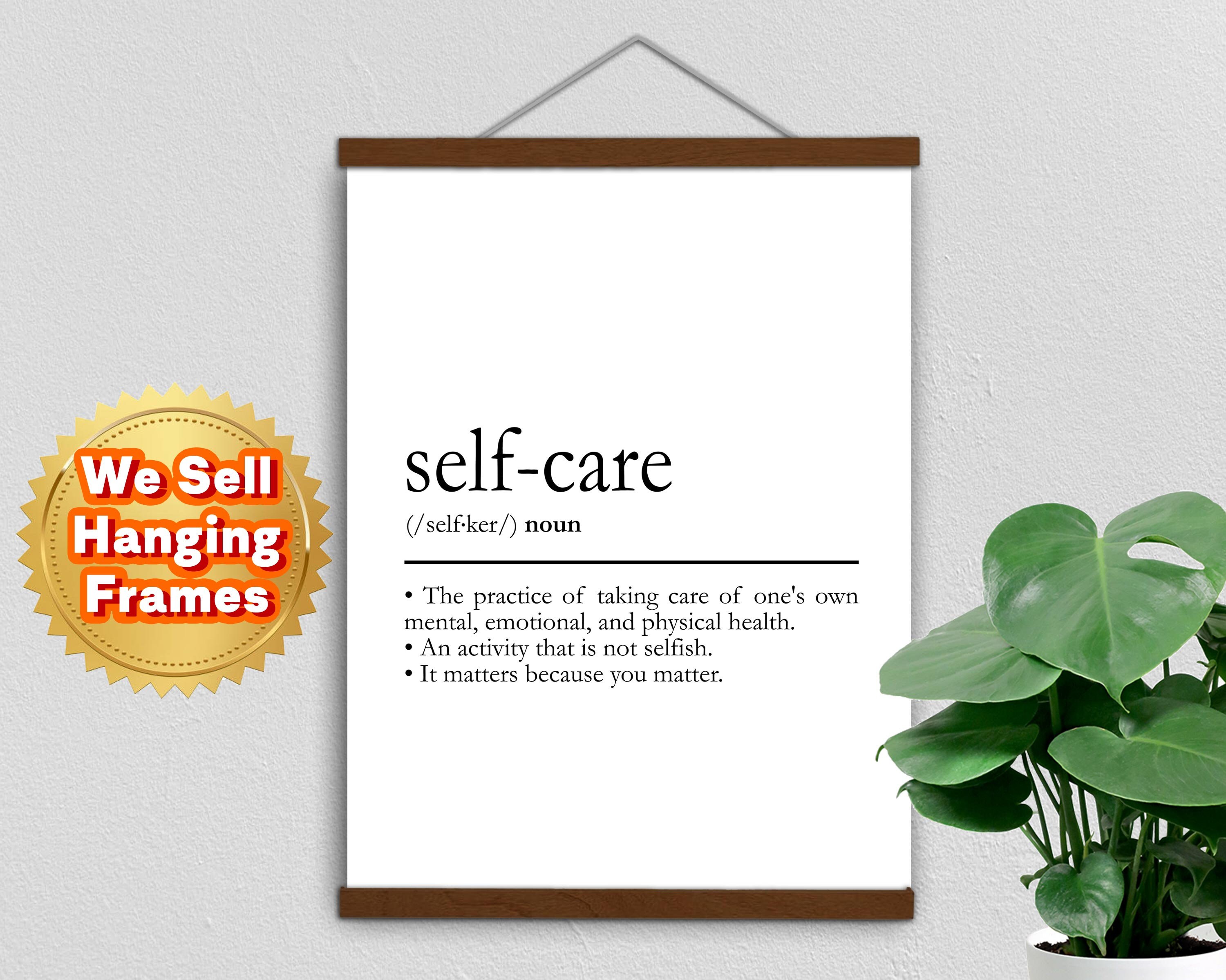 Selfcare Definition Dictionary Poster Quote Print Wall Etsy