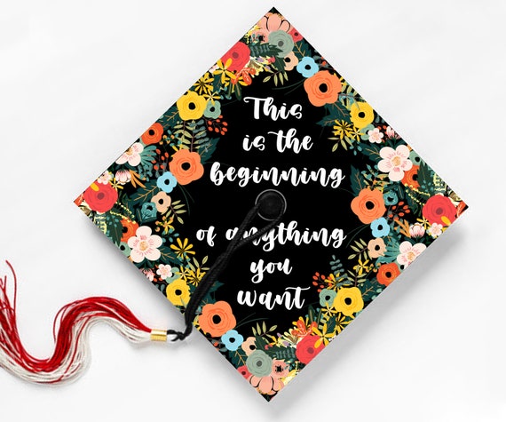Bible Verse Graduation Cap Thanks Be To God Bible Verse Graduation Cap Topper Grad | Etsy Australia