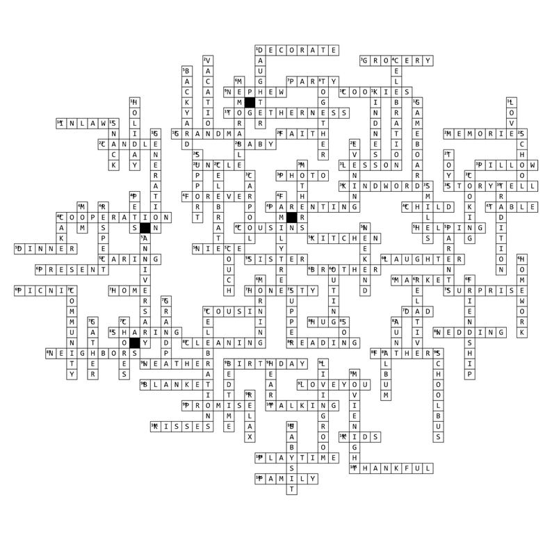 Custom Crossword Puzzle, Giant Word Find, Large Scrabble Poster