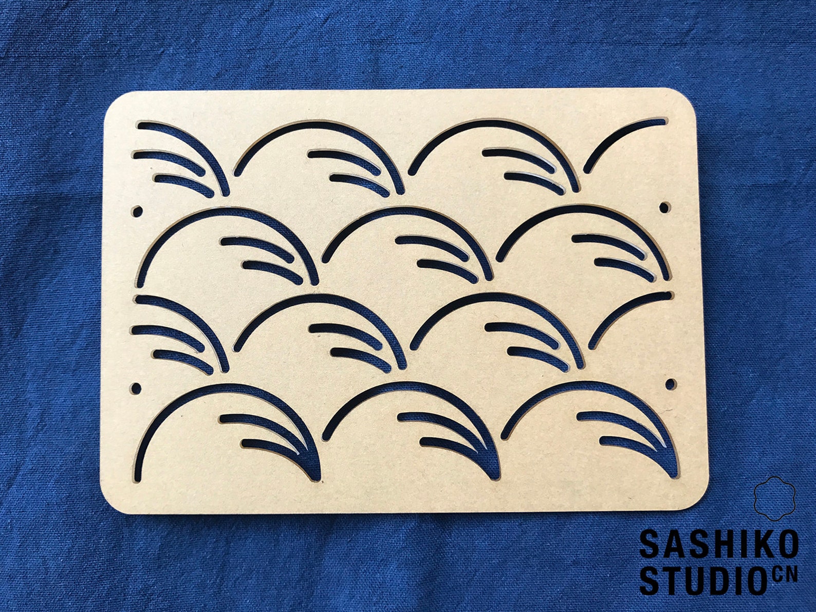 Sashiko Stencil By Acrylic Sashiko Embroidery Pattern Etsy