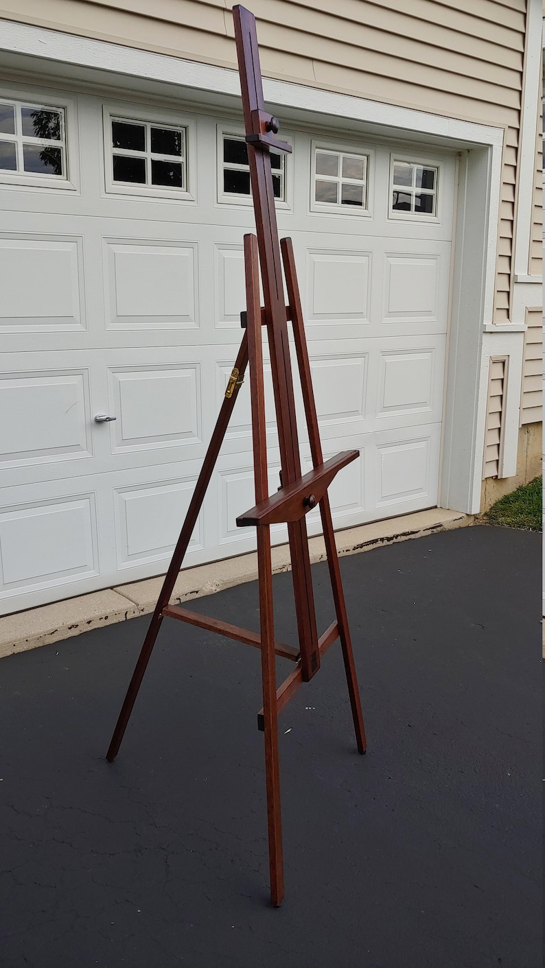 Easel Floor Standing Display Solid Mahogany Handcrafted Etsy