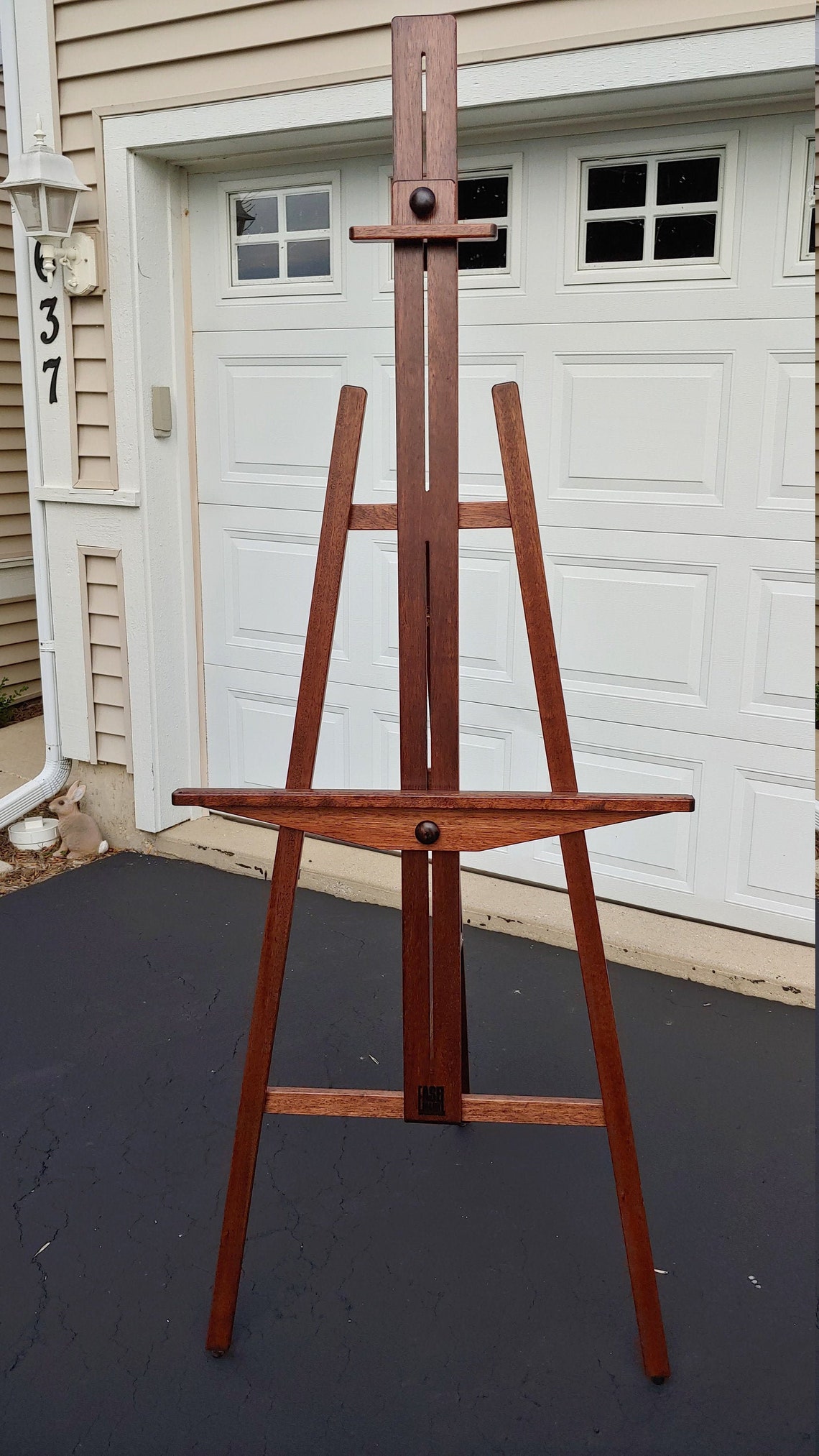 Easel Floor Standing Display Solid Mahogany Handcrafted Etsy
