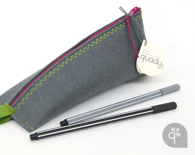 quadu pencil case - pencil case made of wool felt