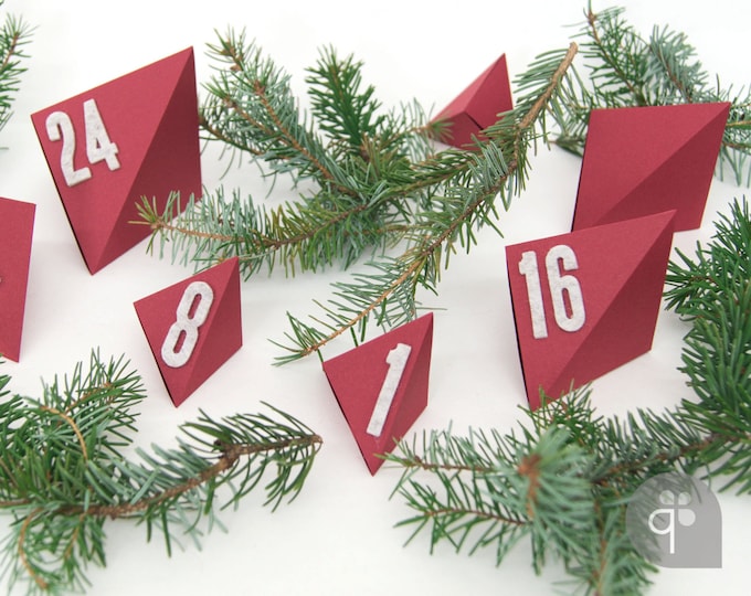 quadu Advent Calendar Numbers – self-adhesive