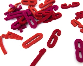 Numbers, colorful, 20 pieces, 38 mm
