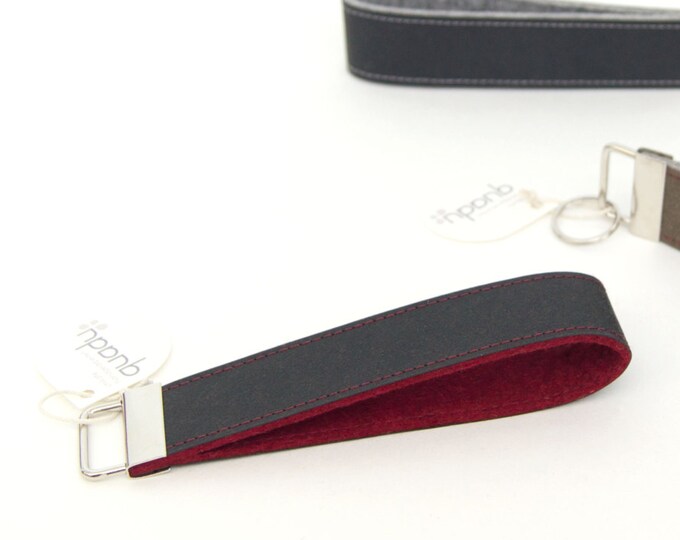 Silver lanyard, 30 mm wide