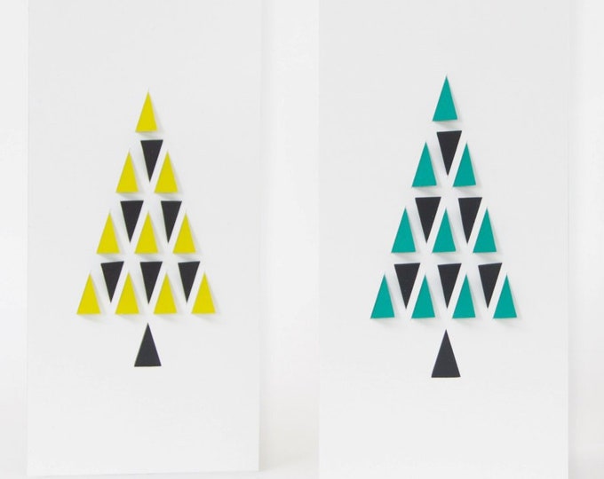 3D Christmas card, ivory