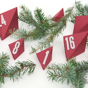 quadu Advent Calendar Numbers – self-adhesive