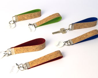 Cork lanyard, 30 mm wide or 25 mm wide