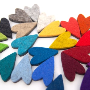 Hartvormige magneten, 10 stuks, diverse kleuren, in 25 verschillende kleuren.