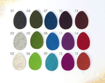 Easter eggs, solid color, 5 pieces, decoration, pendant
