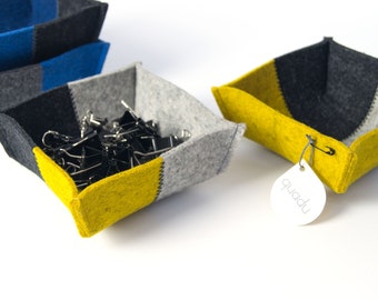 Felt bowl, multicoloured
