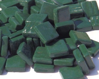 12mm Mosaikfliesen - Forest Green Gloss - 50g / 1.75 oz (ca 45 Tiles)