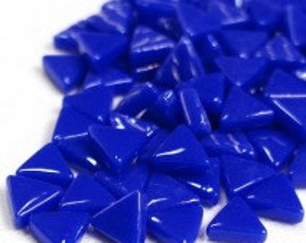 10mm Micro Mosaic Royal Blue Triangles - 50g / 1.75oz (approx 85 tiles)