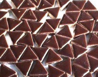 Tuiles de mosaïque en céramique triangle - Umber brûlé - 50g (1.75 oz)