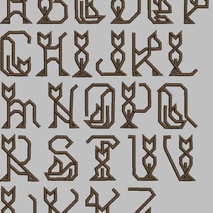 Cute Cat shaped fonts/ABC machine embroidery design  /full ABC/Embroidery font set/ Set of full fonts and individual letters/ Cat embroidery