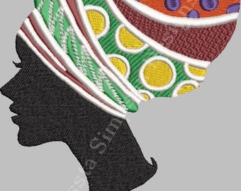 NEW - Native African woman collection Nr.04 machine embroidery design