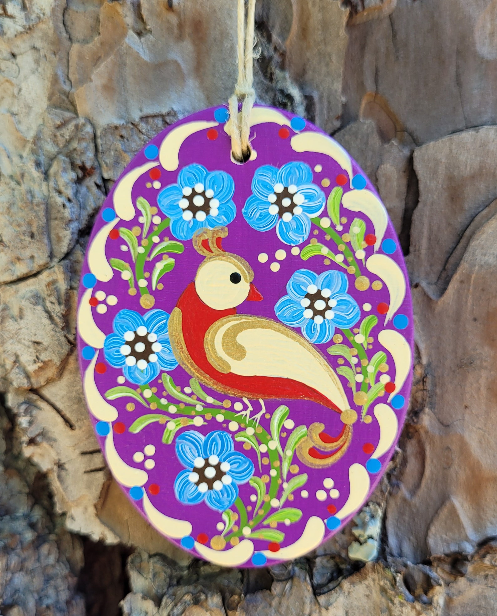 Bavarian Folk Art Ornament German Folk Art Distelfink Ornament bavarian-folk-art-ornament-german-folk-art-distelfink-ornament