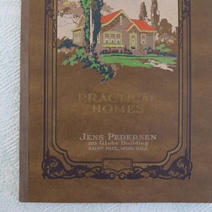 Practical Homes Jens Pedersen Vintage Homes 1929 Catalog Architectural Drawings 1920s