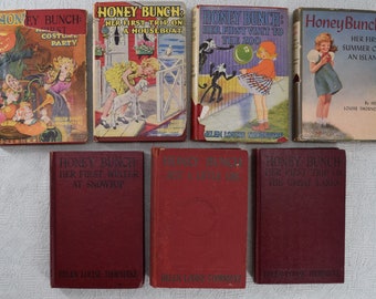 Lot of 7 Honey Bunch books by Helen Louise Thorndyke 1920s 1930s 1940s