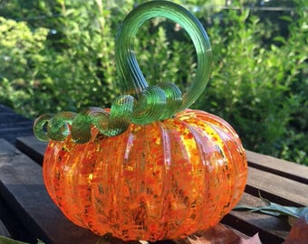 Small glass pumpkins | Etsy