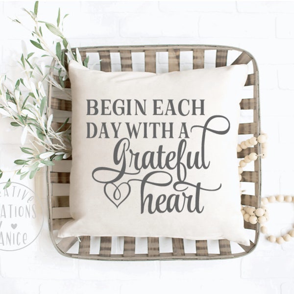 Grateful Pillow Etsy