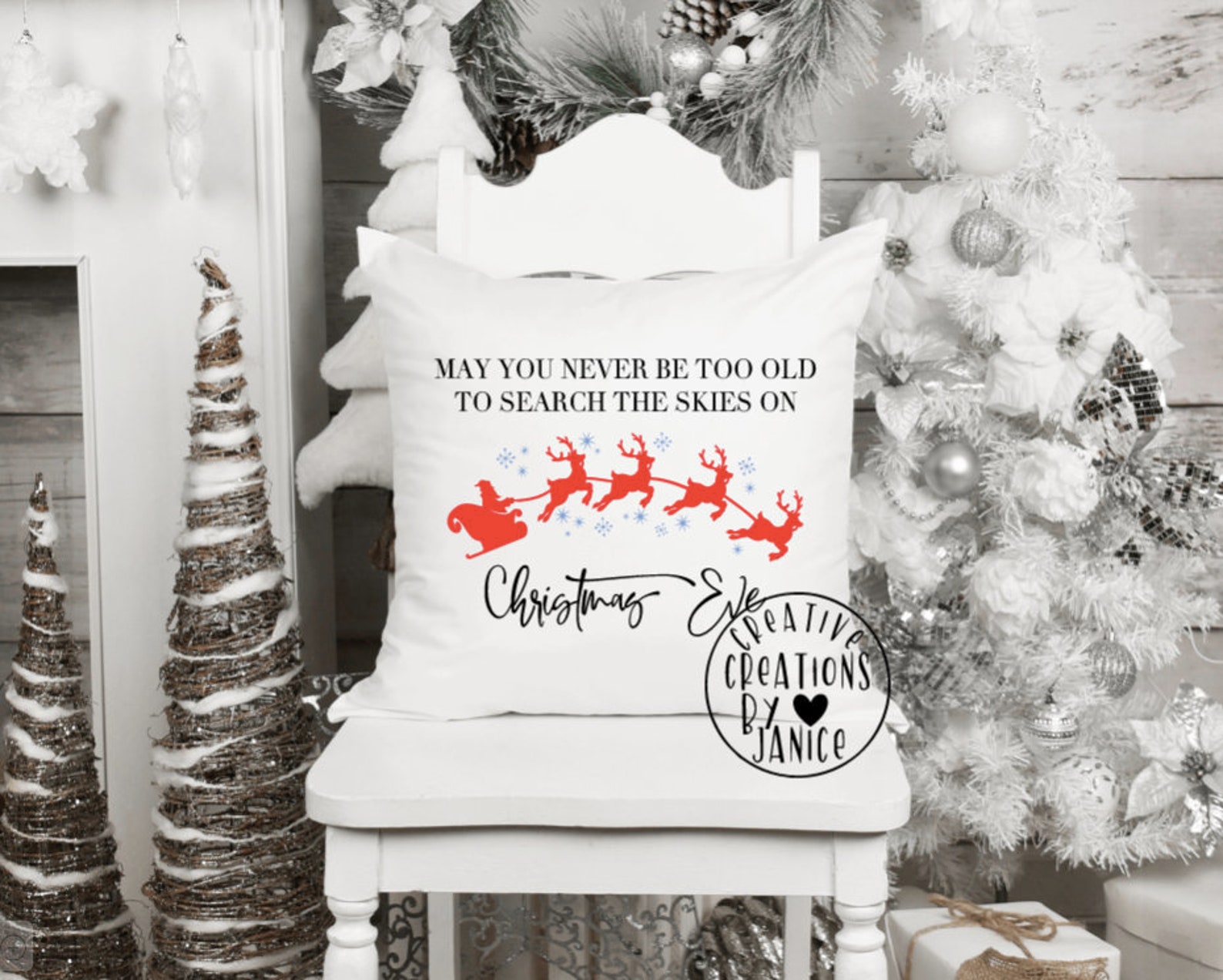 May you never be to old to search the skies on Christmas Eve | Etsy