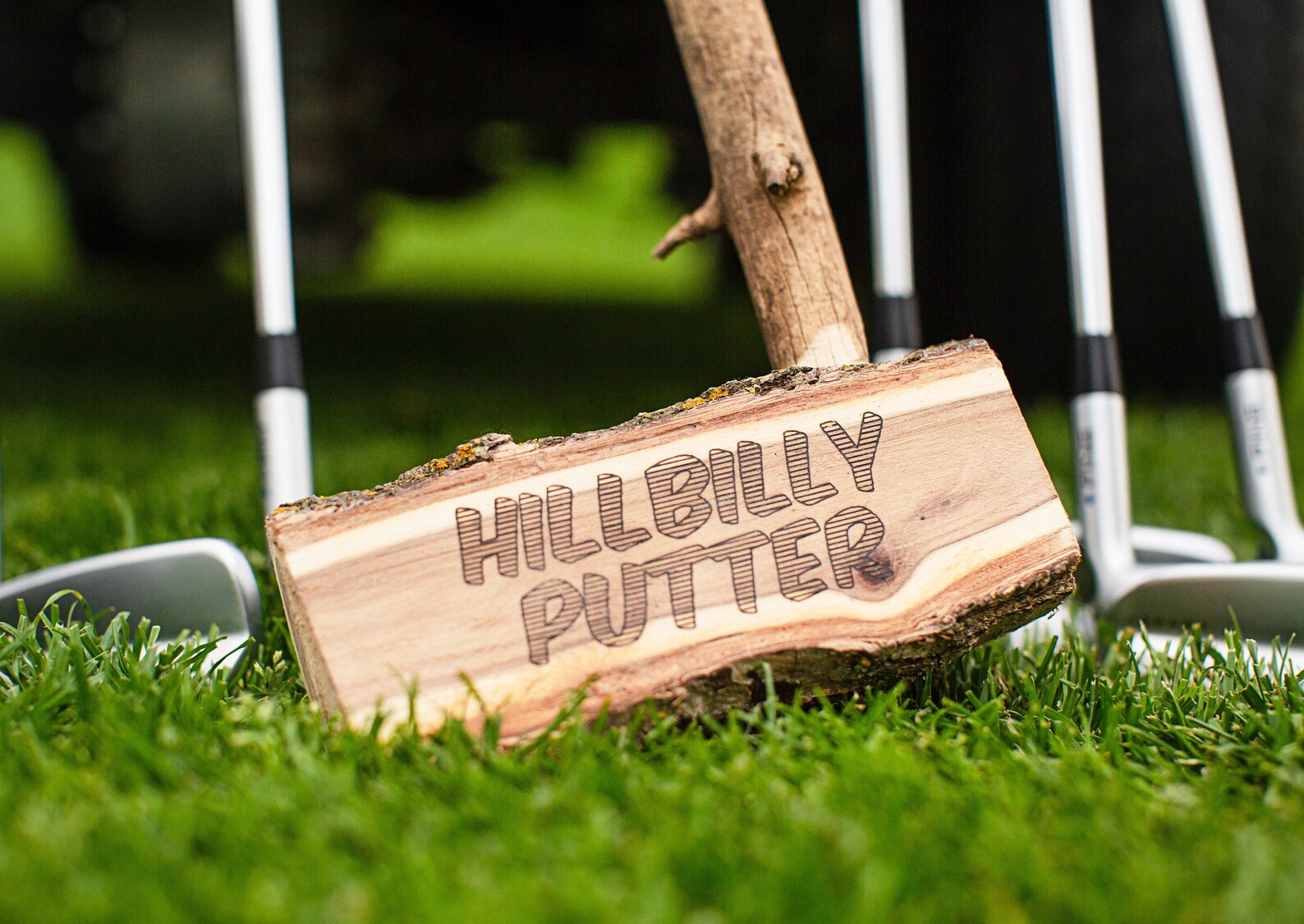 Hillbilly Putter Wood Golf Putter Funny Golf Gift Etsy