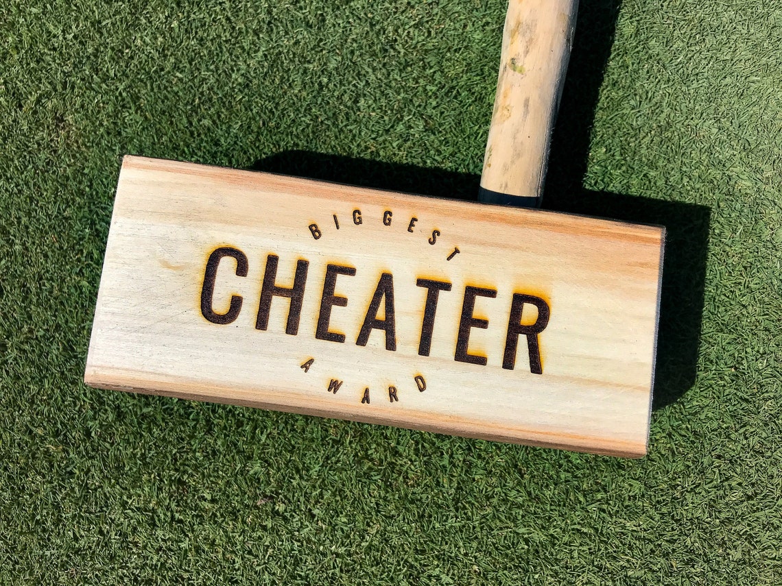 World's Biggest Cheater Golf Putter Award Trophy Etsy