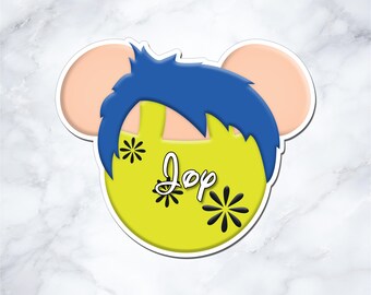 Joy Inspired Disney Cruise Door Magnet - Personalized Mickey Ear Magnet - Inside Out Cruise Decor