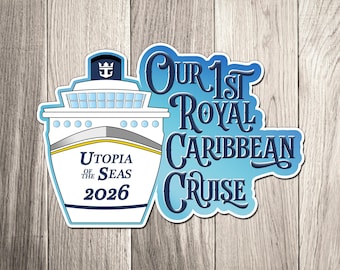 Personalized Royal Caribbean Cruise Magnet: 1st Cruise