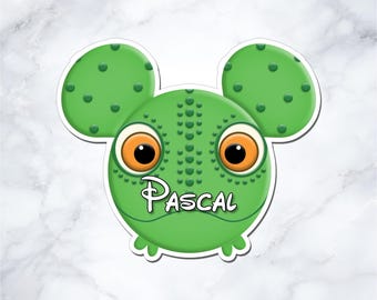 Personalized Pascal Cruise Door Magnet, Tangled Custom Name Mouse Ear Decor