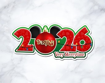 2026 Disney Very Merrytime Cruise Magnet – Christmas Cabin Door Decor