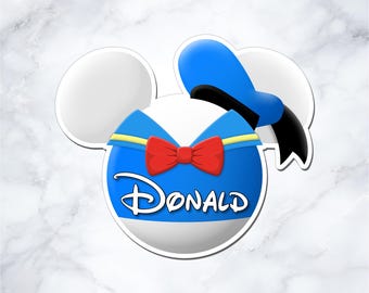 Donald Duck Inspired Disney Cruise Door Magnet - Personalized Mickey Ear Magnet - Disney Cruise Decor