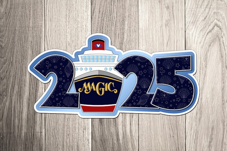 Disney Cruise Line Ship Year Magnet for 2025 - 2026 - 2027 - Disney Cruise Door Magnet - Inspired by Disney Cruise Ship image 8