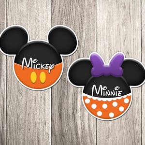 Halloween Disney Cruise Door Magnets - Halloween Mickey and Minnie - Halloween Cruise