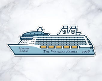 2026 Royal Caribbean Family Ship Magnet – Personalized Cabin Door Decor