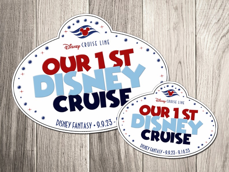 Our 1st Disney Cruise Ship Name Tag Family Magnet - Etsy