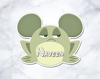 Naveen Inspired Disney Cruise Door Magnet - Personalized Mickey Ear Magnet - Princess and the Frog Cruise Decor