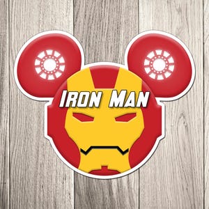 Disney Cruise Ship Door Magnets - Iron Man v1 from The Avengers - Disney Character Cruise Inspired Character Magnets