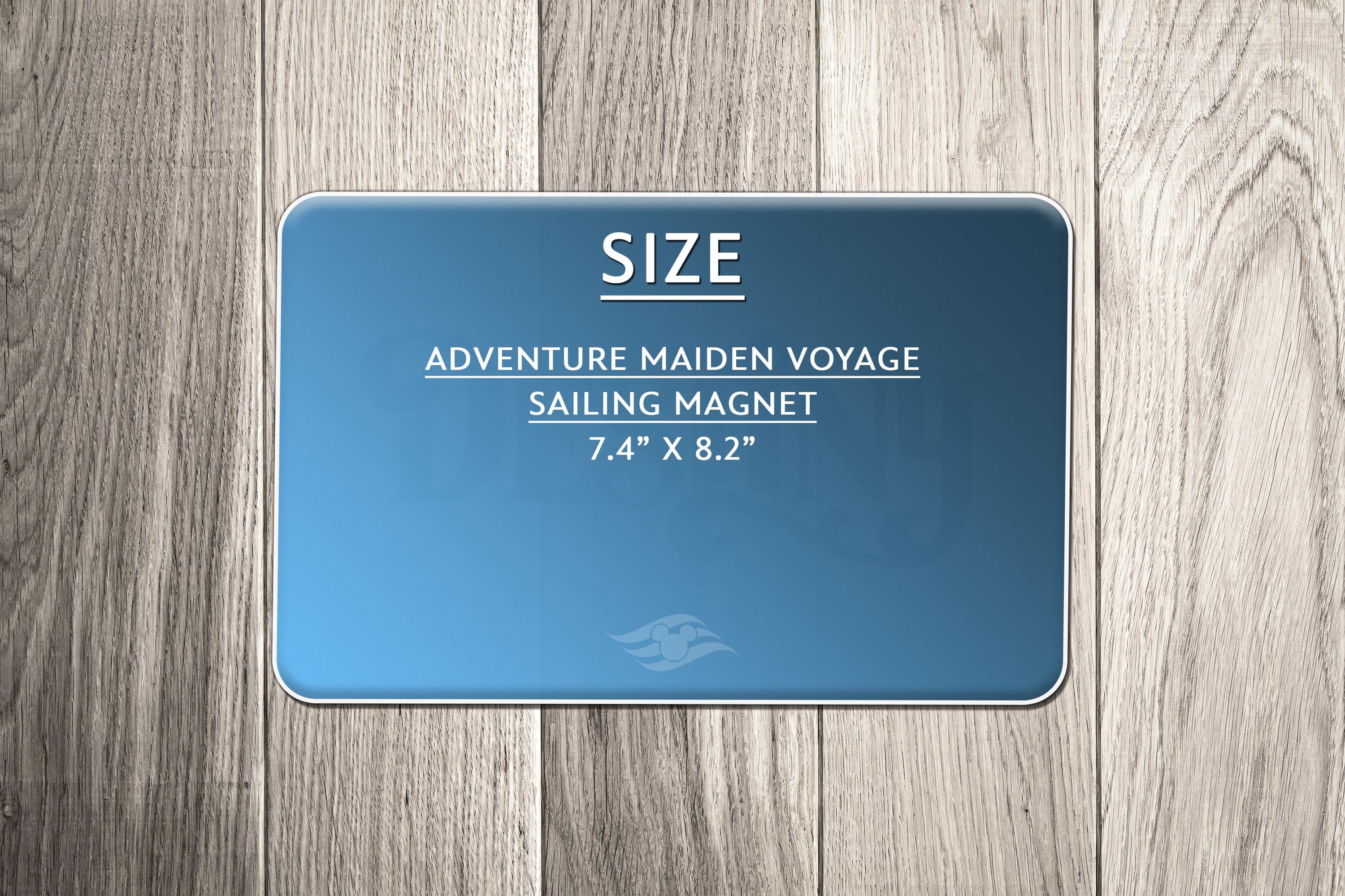 Disney Adventure Maiden Voyage Family Magnet - Personalized Family